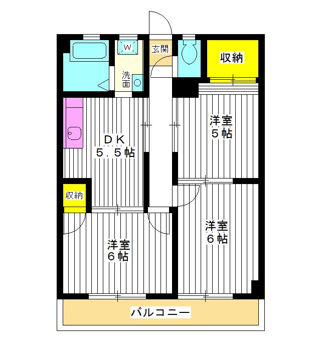 東京都練馬区春日町５（マンション）の賃貸物件の間取り