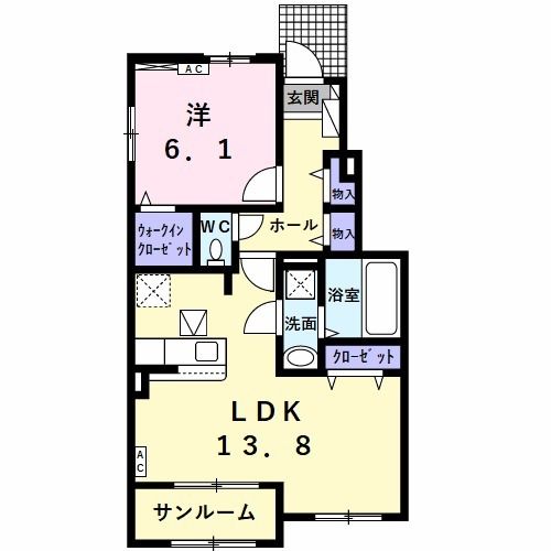 フィオーレ加賀野B_間取り_0
