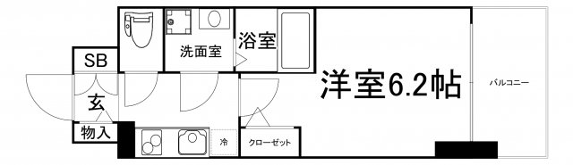 エスリード大阪京橋フロレゾンの間取り写真