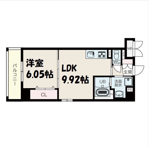 瑞穂区川澄町新築RCマンションの間取り写真