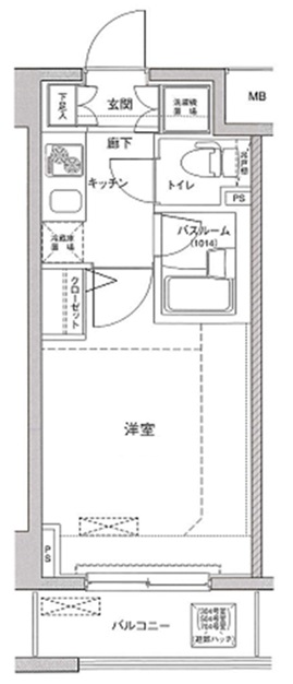 都営大江戸線 両国駅 徒歩6分 8階建 築19年の間取り写真