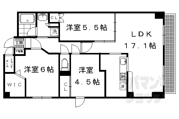 GrandE’terna京大正門前の間取り写真