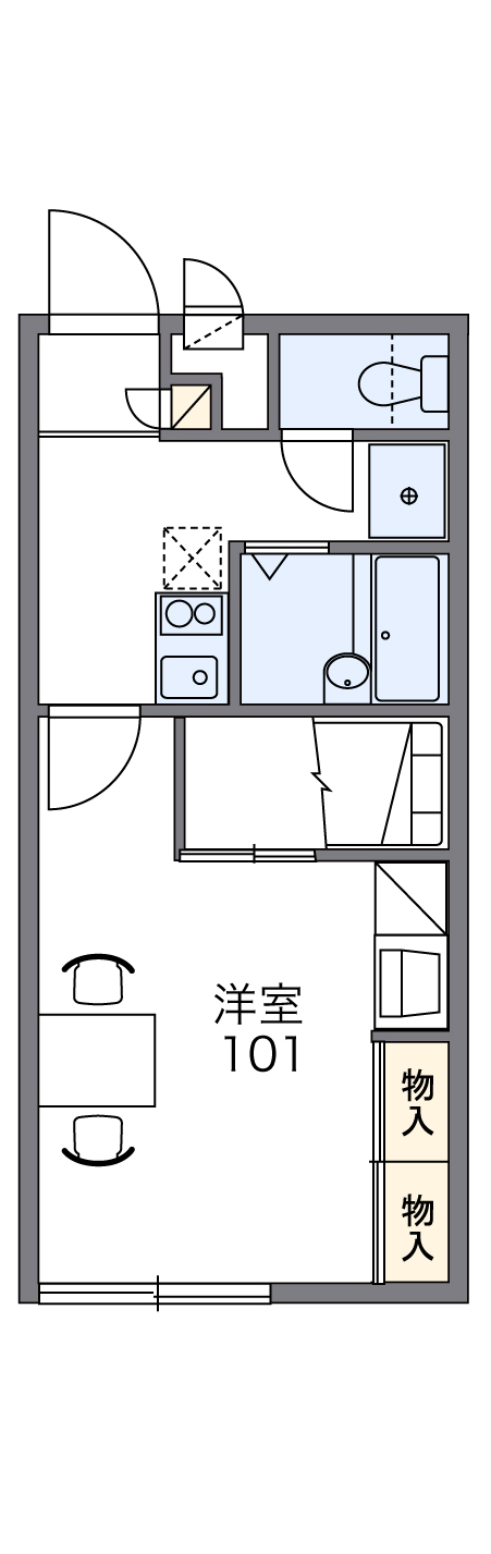 レオパレスUn Cedreの間取り