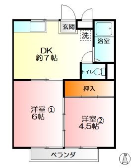 海老名サンハイツの間取り