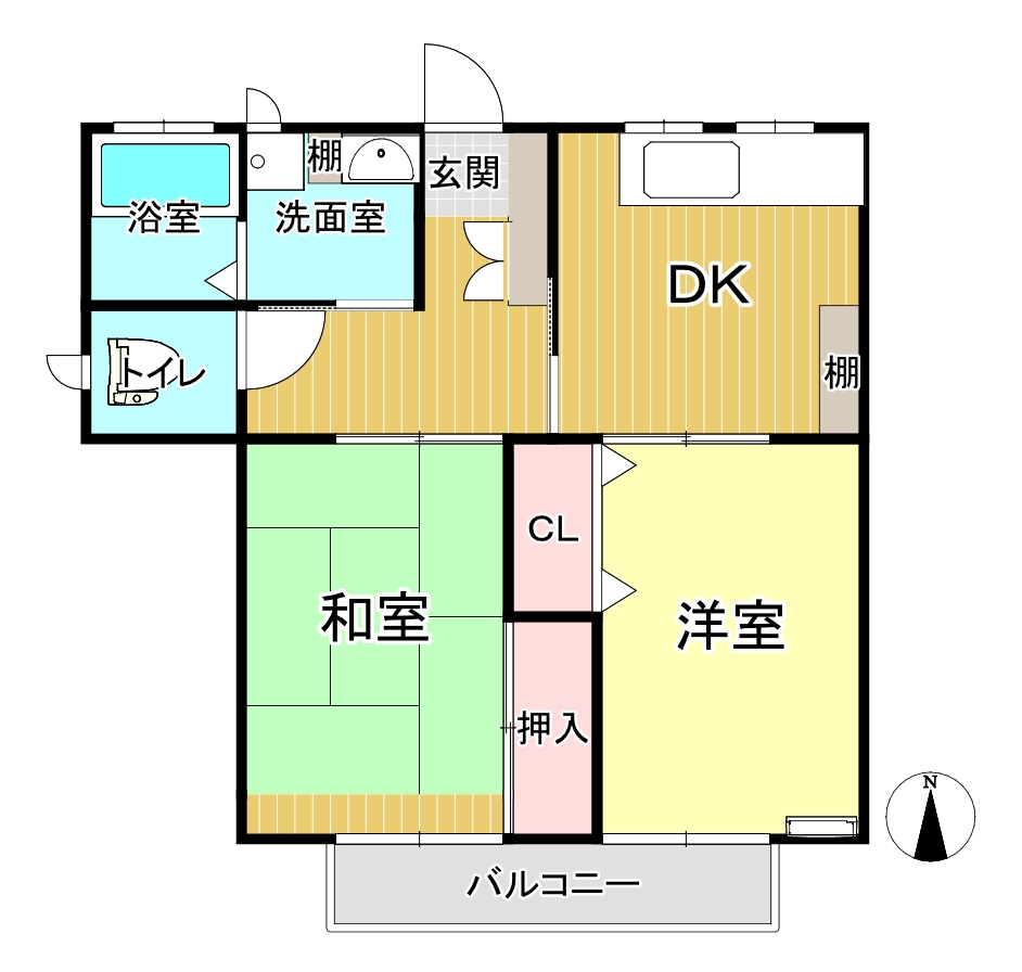 森アパートの間取り