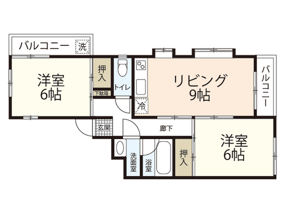 【Ｆ＆Ｔ庚午北IIの間取り】