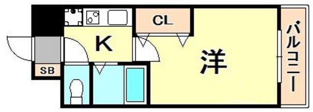 エスリード三宮フラワーロードの間取り