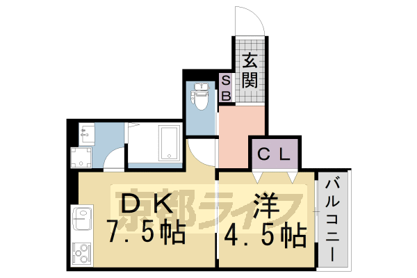 仮）Ｒｅｃｕｅｒｄｅ桃山町泰長老の間取り