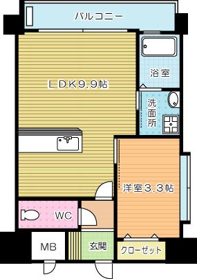 アンテス上到津の間取り