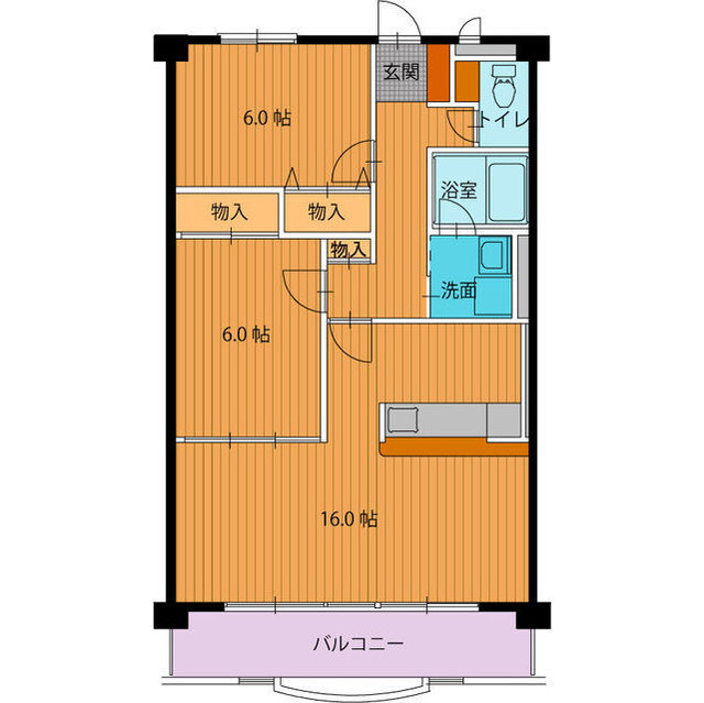 フォレストパークIIの間取り