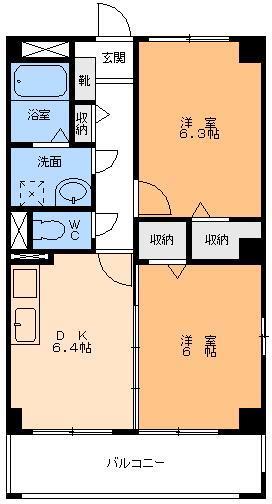 サンライト竹原の間取り