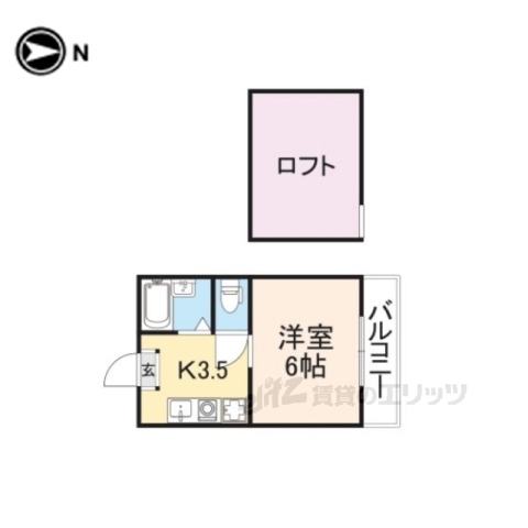 【桜井市大字吉備のアパートの間取り】