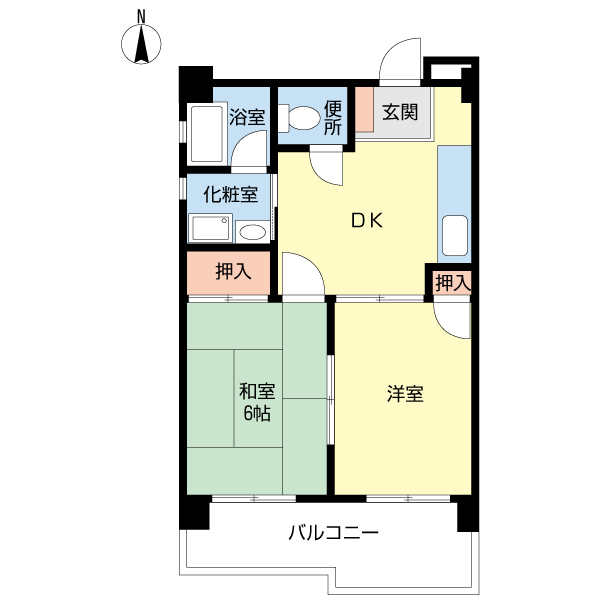 レジデンス学校町の間取り