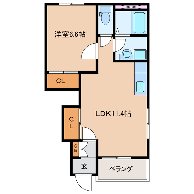 リバーサイド本条の間取り