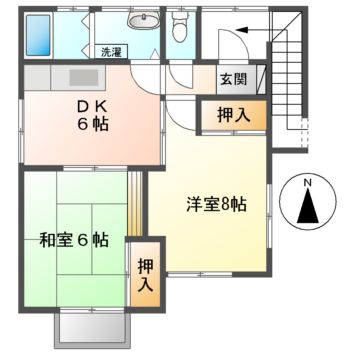 林コーポＡ棟の間取り