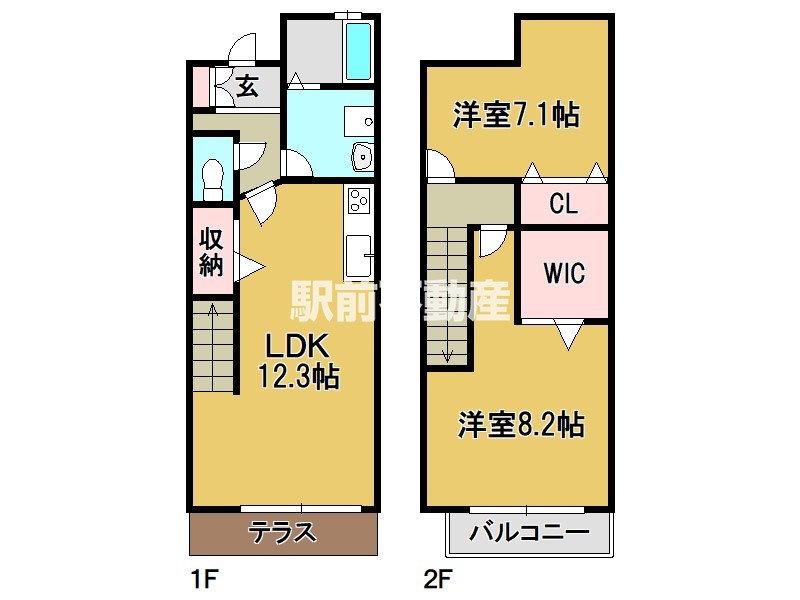 ウィステリア菜花の間取り