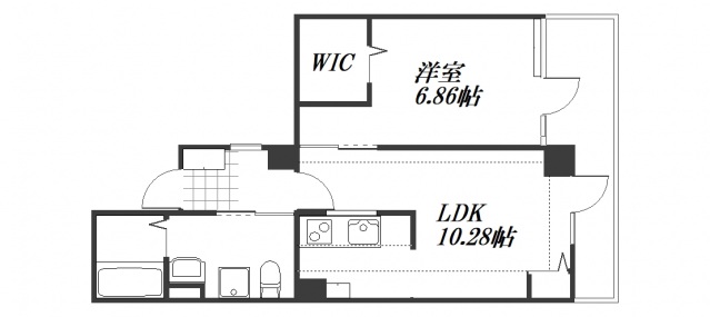 広島市中区東平塚町のマンションの間取り