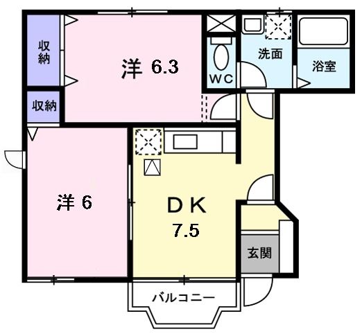 ファインヴィラＡの間取り