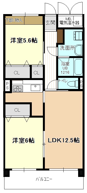 グレイスカーサの間取り