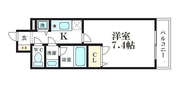 アーバネックス大阪城WESTの間取り