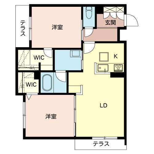 姫路市苫編のマンションの間取り