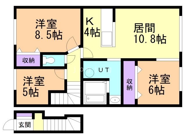 エコハウスIの間取り