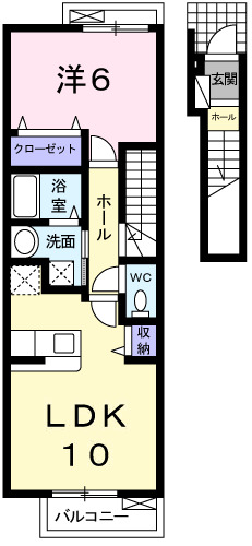 クローバーレジデンスＸの間取り