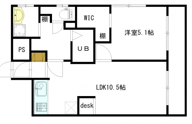 ライブオーク幟町の間取り