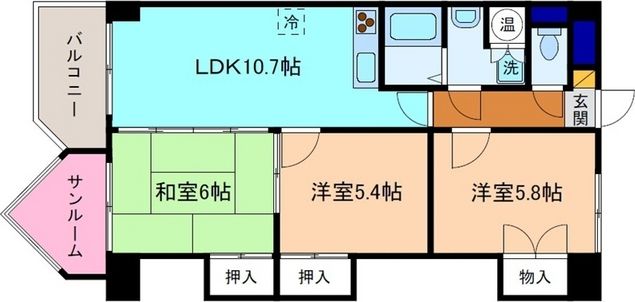 ロイヤルコート駅西の間取り