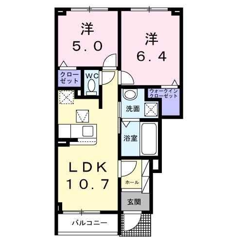 フィデール行橋Ｃの間取り