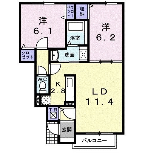 ラッフィナートIIの間取り