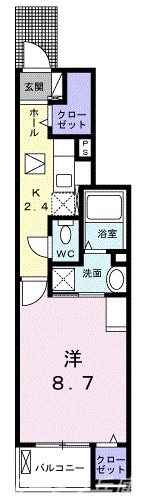 メゾングレーヌ王子町１の間取り