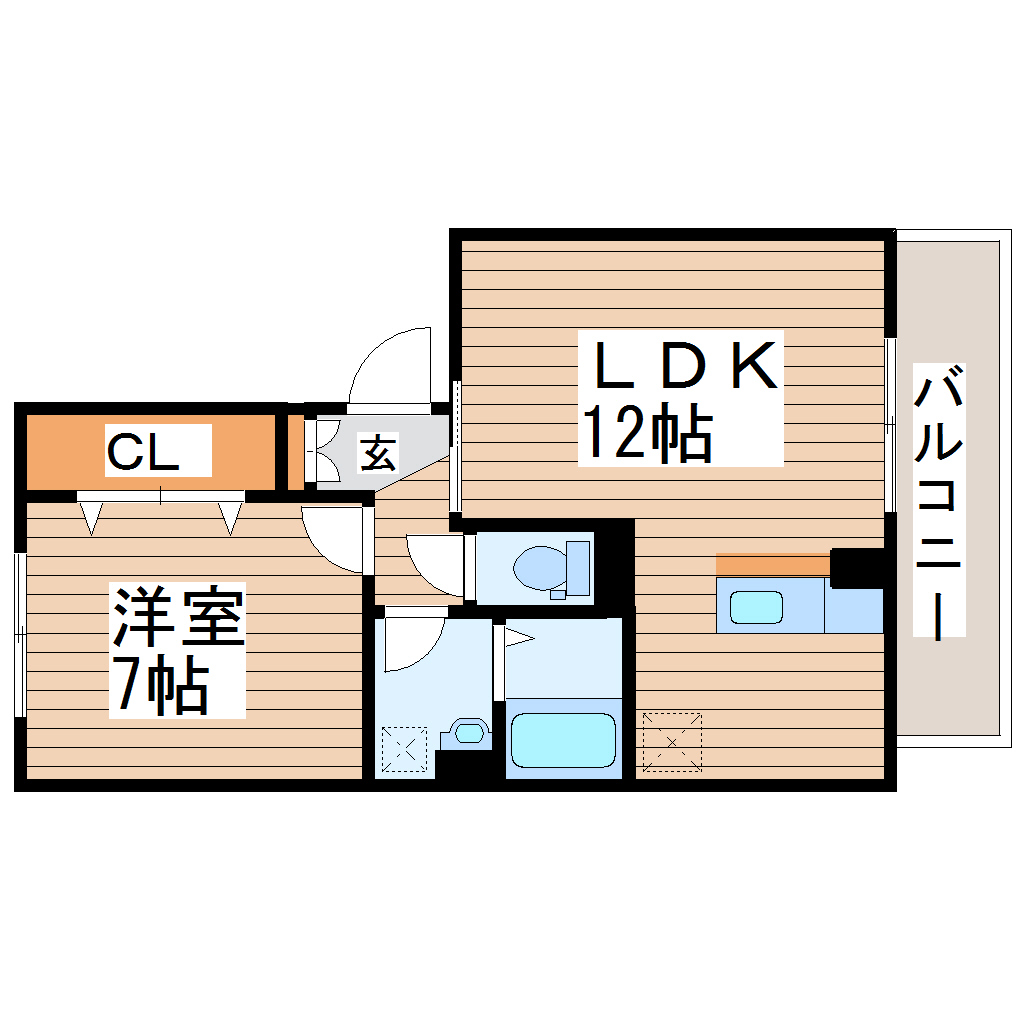 D-room連坊小路の間取り