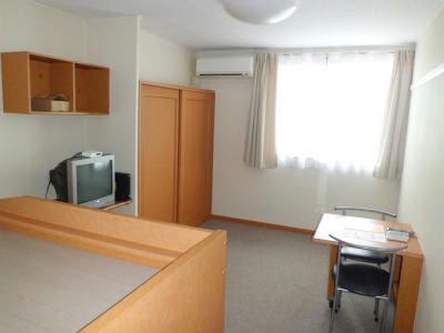 居室・リビング　居室はカーペット敷きです。