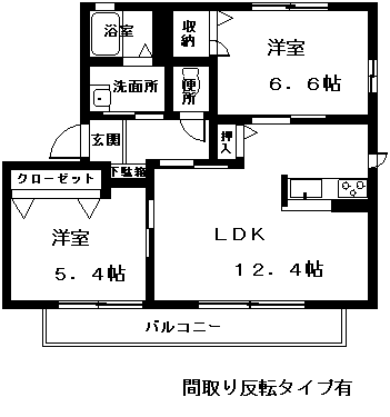 ラフィネ日川　Aの間取り