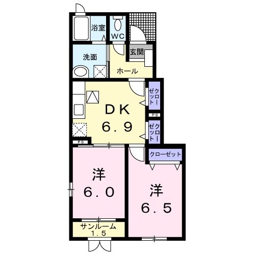 サン　プロミネンス　Ａの間取り