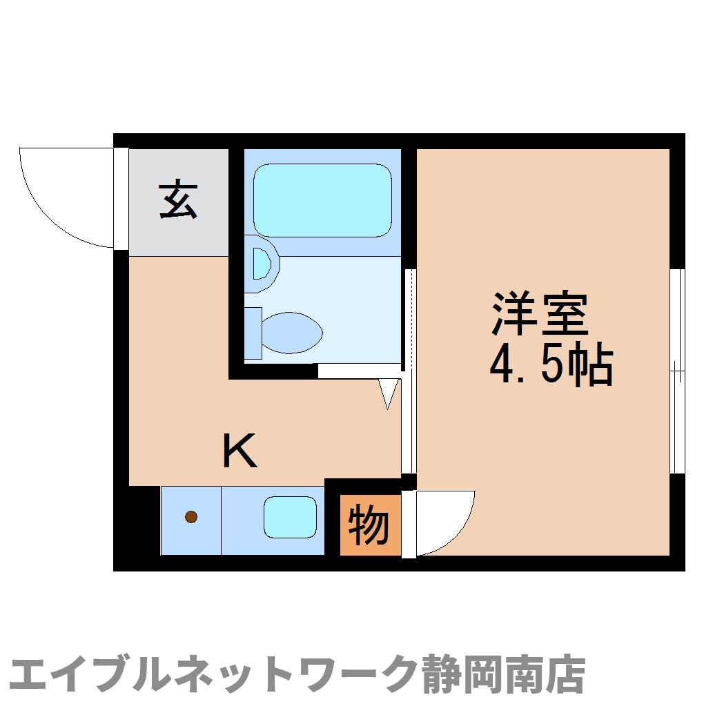 静岡市駿河区小鹿のマンションの間取り