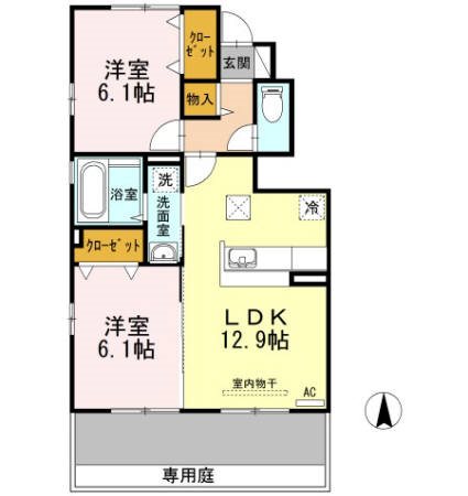 パレスフロントmkの間取り