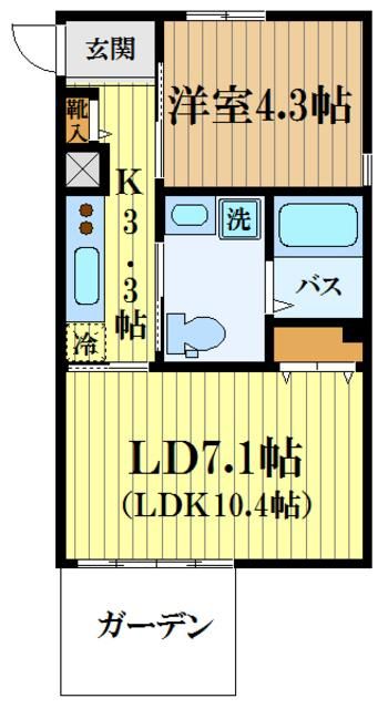 Apartment五風の間取り