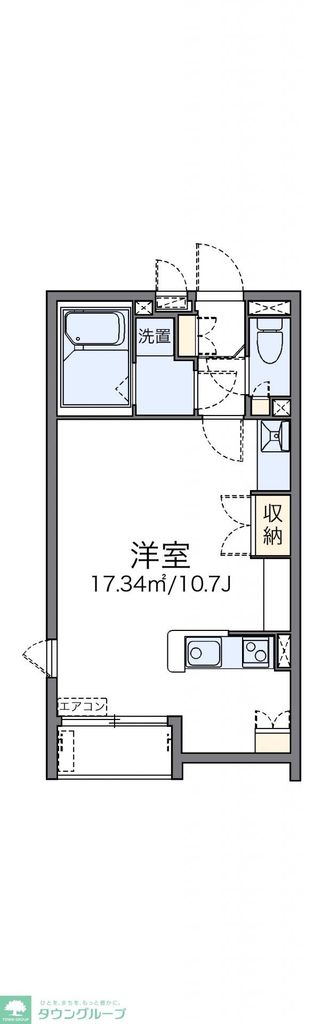 東大和市中央のアパートの間取り