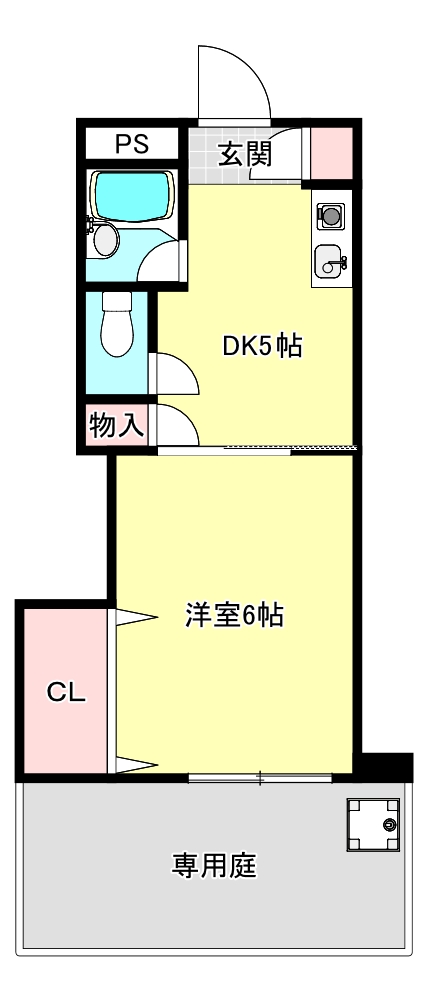 大和ハイツの間取り