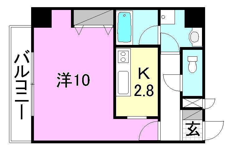 【東温市横河原のマンションの間取り】