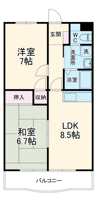 【リバティ上島の間取り】