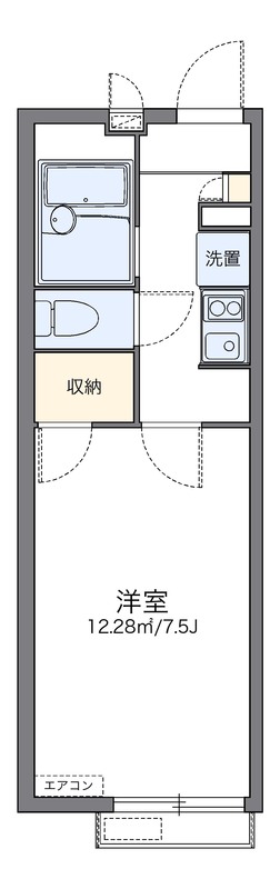 レオパレスメゾン名坂の間取り