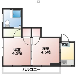 塚越第二大丸マンションの間取り