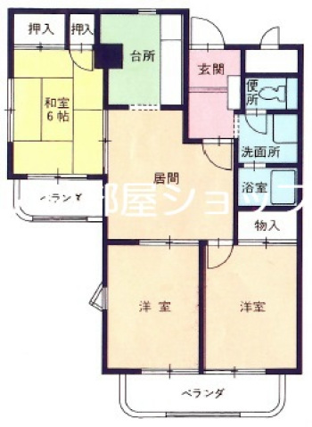 五福マンションの間取り