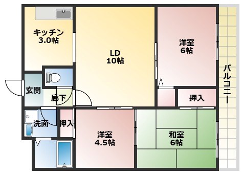 メルベーユ武庫川の間取り