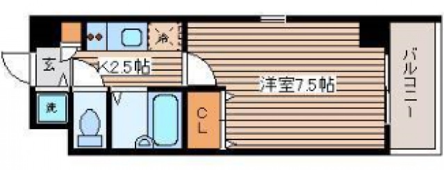 広島市中区広瀬北町のマンションの間取り