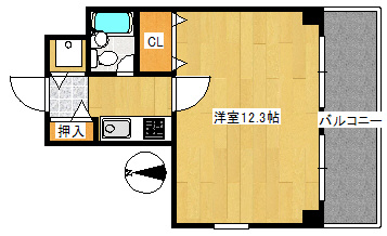 朝日プラザ都島本通パサージュの間取り