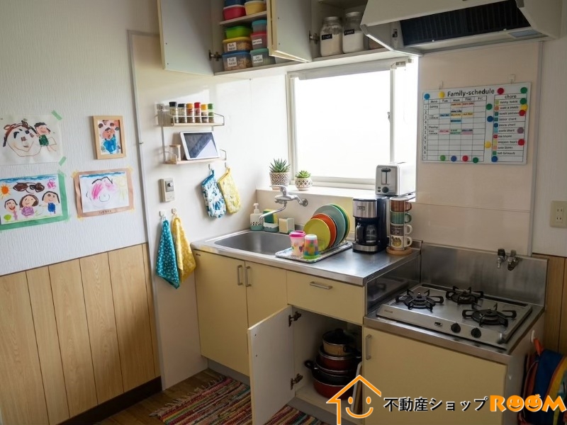 キッチン　画像はイメージです、実際に家具家電は付きません。